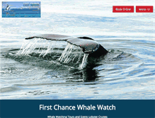 Tablet Screenshot of firstchancewhalewatch.com